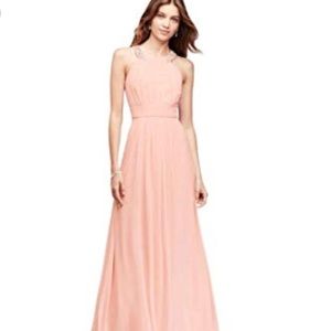 Reverie Blush Chiffon Beaded Bridesmaid Dress